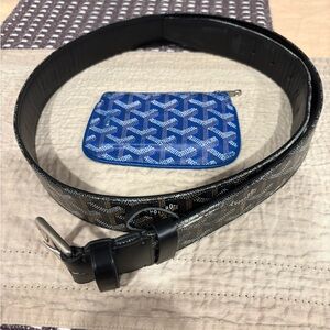 Men’s Maison Goyard Florida Belt & Pochette Senat